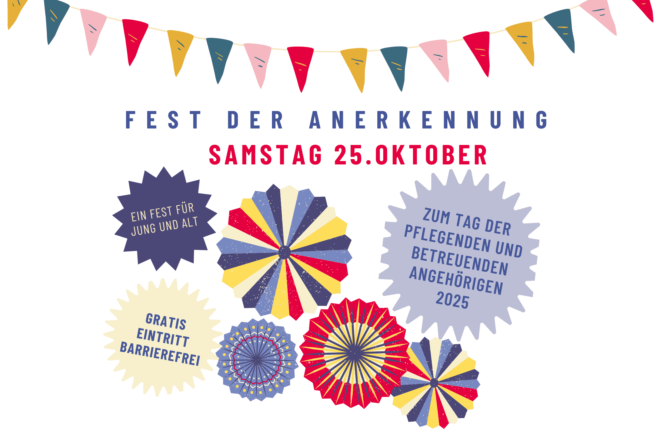 Ausschnitt des Flyers für das Fest der Anerkennung am 25. Oktober 2025 in St. Gallen.